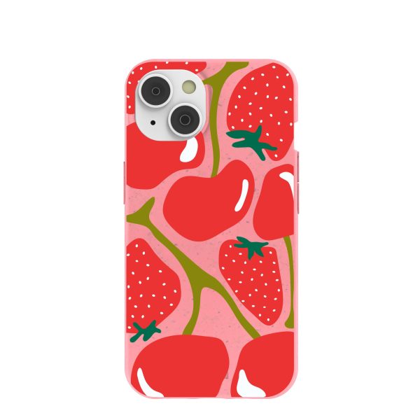 Bubblegum Pink Cherry Berry iPhone 14 16e Case Sale