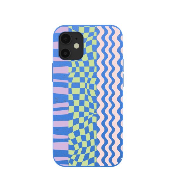 Electric Blue Mixed Up iPhone 12 Mini Case Supply