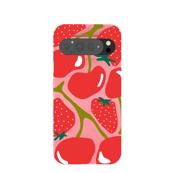 Bubblegum Pink Cherry Berry Google Pixel 9 Pro XL Case Cheap