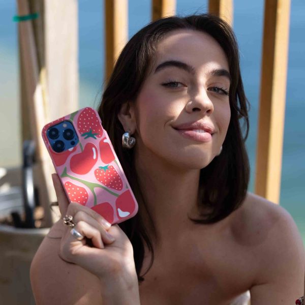 Bubblegum Pink Cherry Berry Google Pixel 9 Pro XL Case Cheap - Image 2