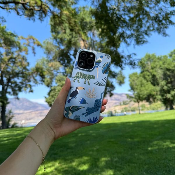 Powder Blue Tropical Rainforest iPhone 15 Plus Case Discount - Image 2