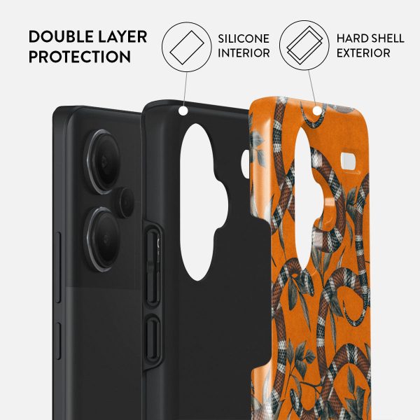 Bitter Apricot - Snake Xiaomi Redmi Note 13 Pro+ 5G Case Fashion - Image 2