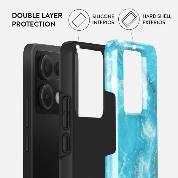 Ocean Waves - Blue Xiaomi Redmi Note 13 Pro 5G Case For Cheap - Image 2
